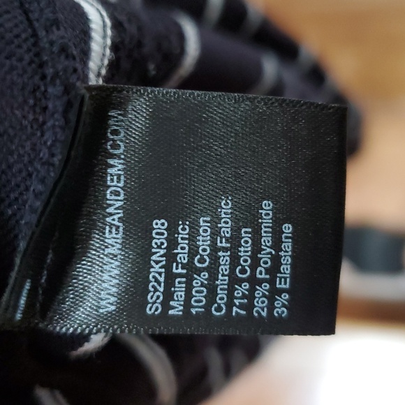 ME+EM cotton stripe Elegant Black Striped maxi dress - Picture 8 of 11